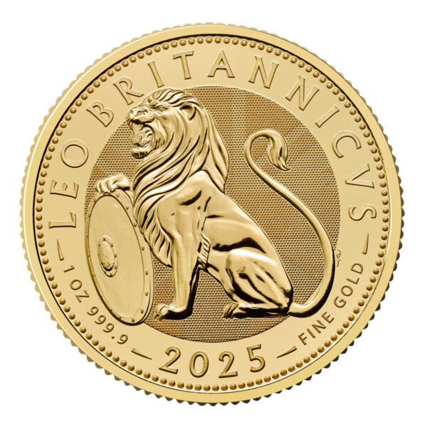 The British Lion 1 troy ounce gouden munt 2025