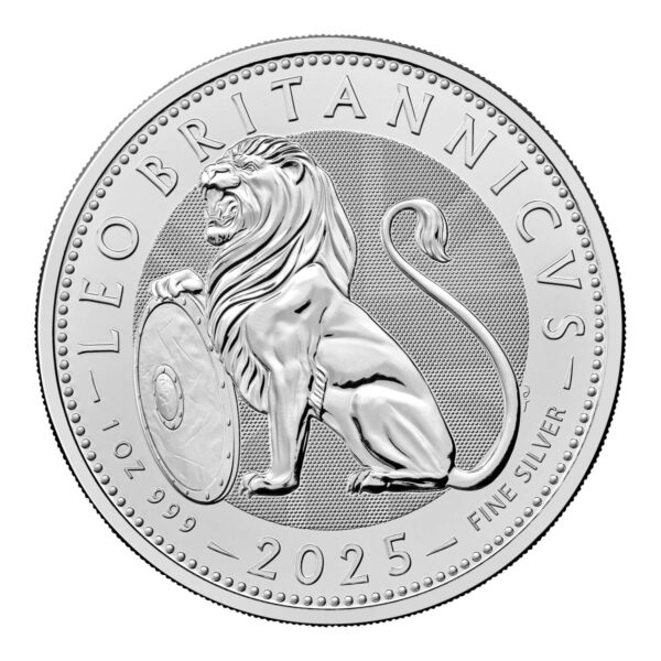 The British Lion 1 troy ounce zilveren munt 2025