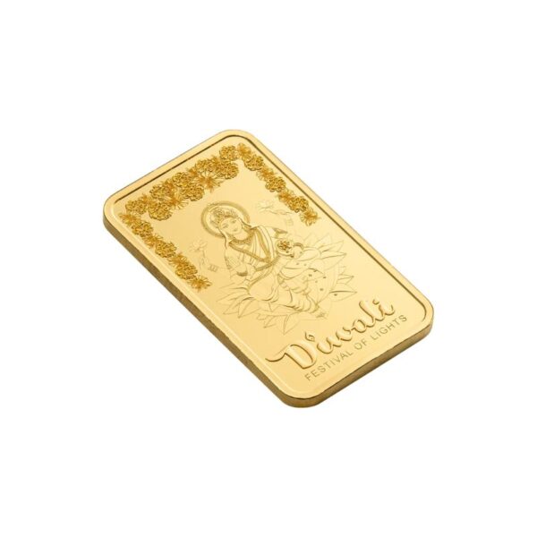 Pamp Diwali Lakshmi & Rangoli 5 gram goudbaar - Afbeelding 4