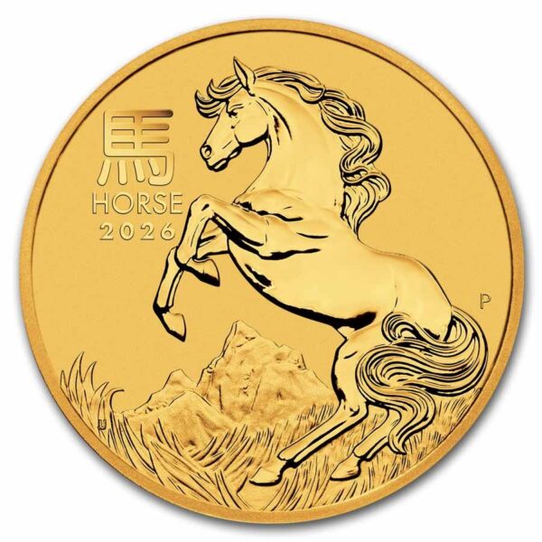 Lunar Series III Horse 1/2 troy ounce gouden munt 2025