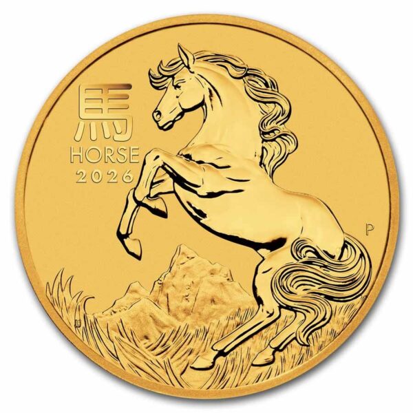 Lunar Series III Horse 1 troy ounce gouden munt 2026