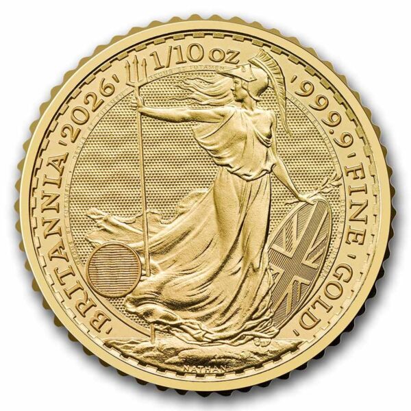Britannia 1/10 troy ounce gouden munt 2026