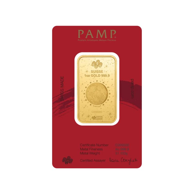 Pamp Lunar Horse (1000 Miles) 1 troy ounce goudbaar 2026 - Afbeelding 2