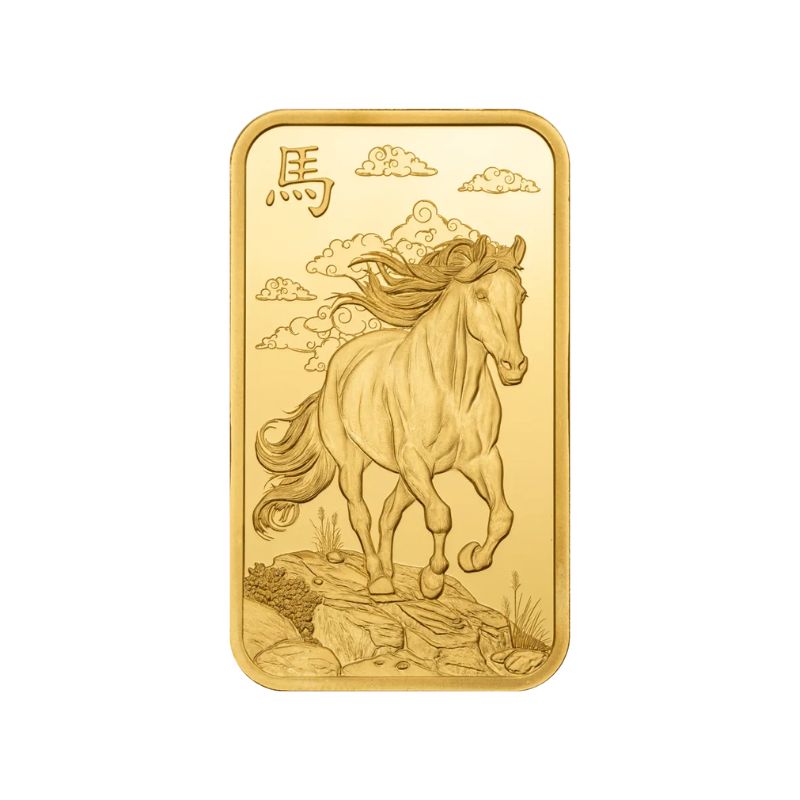 Pamp Lunar Horse (1000 Miles) 1 troy ounce goudbaar 2026 - Afbeelding 3