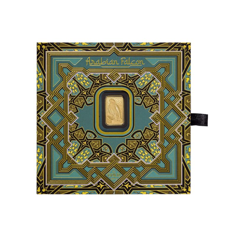 Pamp Suisse Arabian Falcon 5 gram goudbaar met hanger - Afbeelding 5
