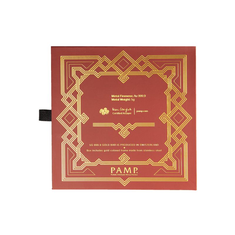 Pamp Suisse Arabian Camel 5 gram goudbaar met hanger - Afbeelding 7
